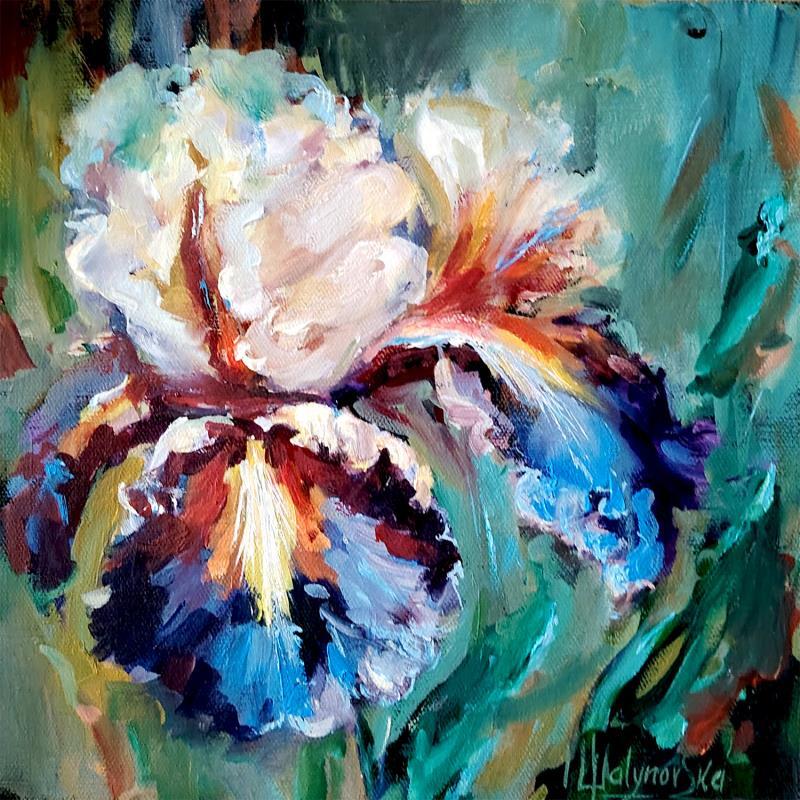 Painting L’Exubérance de l’Iris by Malynovska Iryna | Painting Impressionism Oil Nature