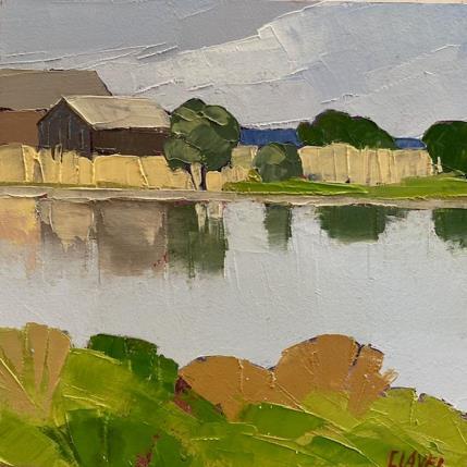 Painting Douceur matinale by Clavel Pier-Marion | Painting Impressionism Oil, Wood Landscapes