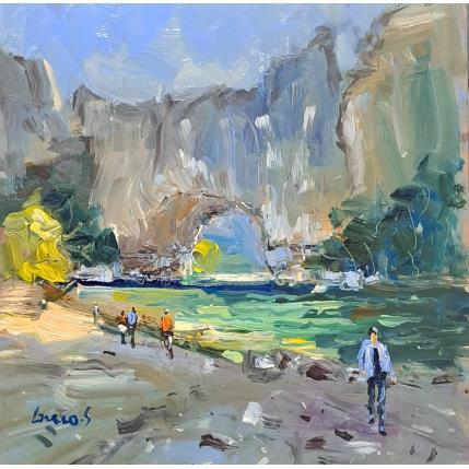Painting Pont d'arc (Ardèche) by Greco Salvatore | Painting Figurative Oil