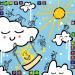 Painting Dans les nuages by Ralau | Painting Raw art Nature Acrylic Posca