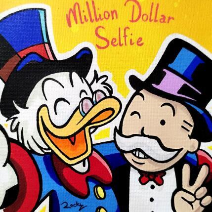 Painting Million Dollar Selfie by Rocky Chaplin | Painting Pop-art Acrylic Pop icons