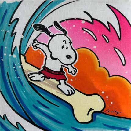 Painting Surfin Bone by Rocky Chaplin | Painting Pop-art Acrylic, Posca Pop icons