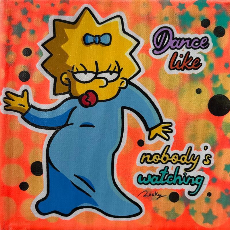 Peinture Boogie Maggie par Rocky Chaplin | Tableau Pop-art Acrylique, Graffiti, Posca Icones Pop