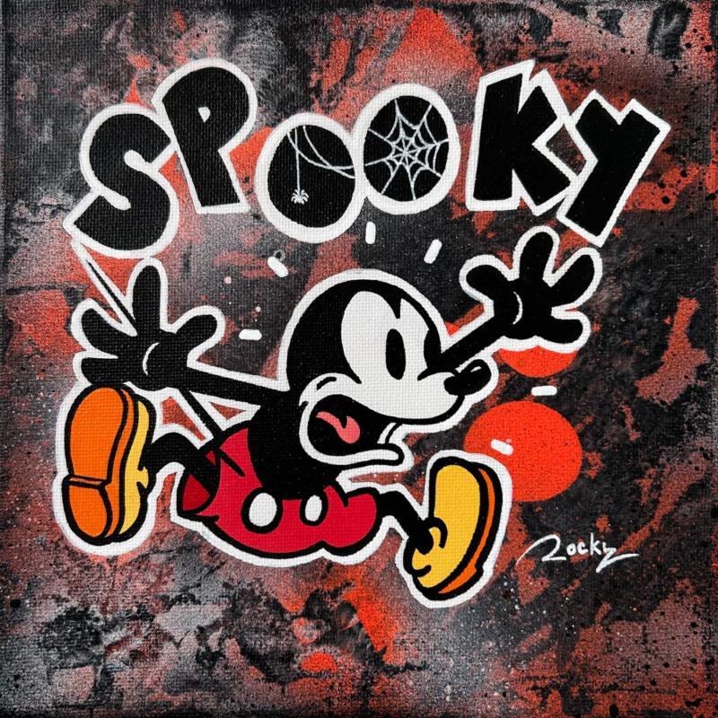 Painting Spooky by Rocky Chaplin | Painting Pop-art Acrylic, Graffiti, Posca Cinema, Pop icons