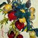 Painting Pomegranates  by Xanlar | Painting Impressionism Still-life Oil
