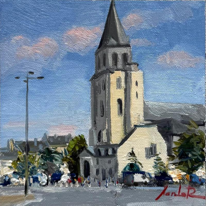Painting Under the Parisian Sky  by Xanlar | Painting Impressionism Oil Architecture, Landscapes, Urban