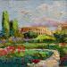 Painting Green Landscape  by Xanlar | Painting Impressionism Landscapes Architecture Oil