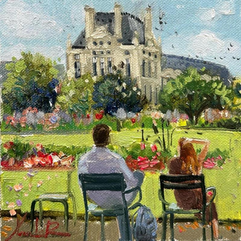 Painting  A Pause in Time  by Xanlar | Painting Impressionism Oil Landscapes, Life style, Nature