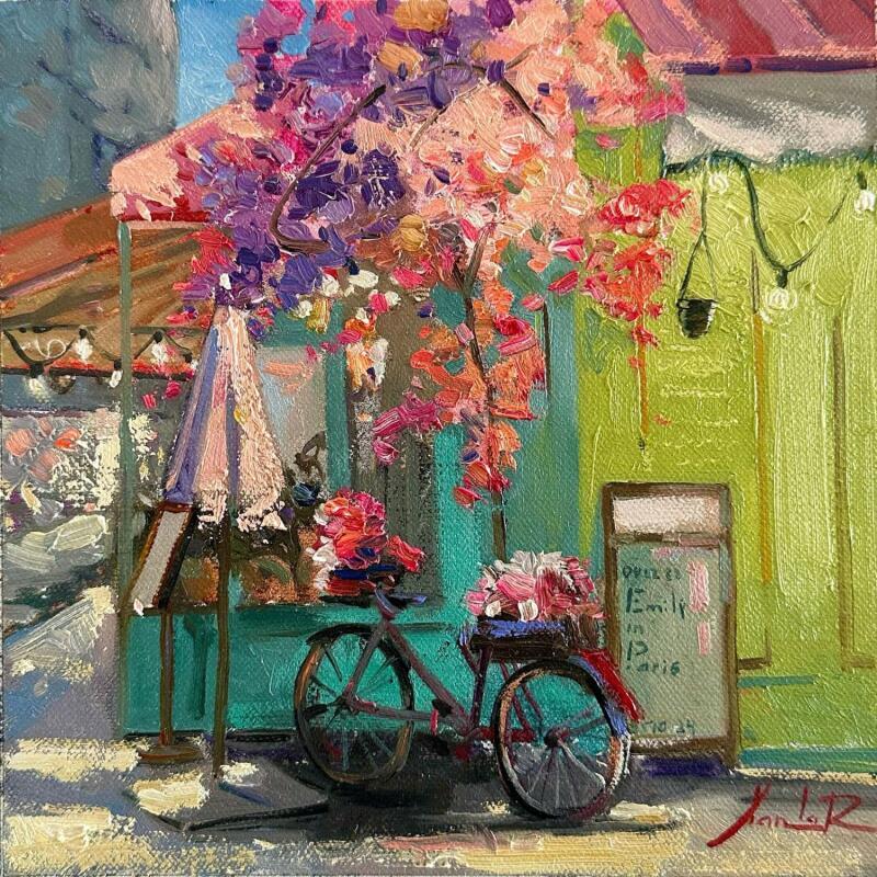 Painting Rue du Café  by Xanlar | Painting Impressionism Oil Architecture, Landscapes, Pop icons, Urban