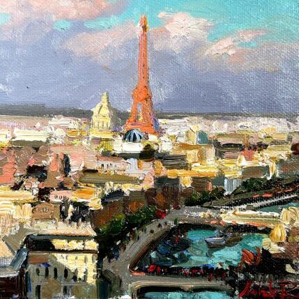 Painting  Morning Light over Paris  by Xanlar | Painting Impressionism Oil Architecture, Urban