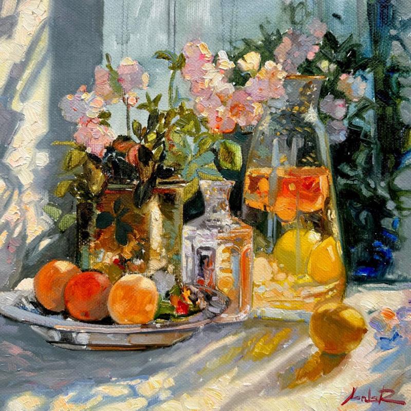 Painting  Vibrant Serenade  by Xanlar | Painting Impressionism Oil Still-life