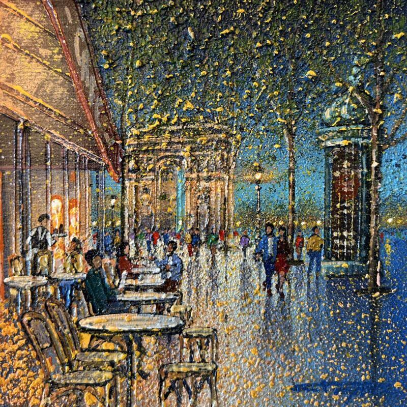 Painting Aux Champs Elysées  by Dessapt Alan | Painting Impressionism Acrylic, Oil Urban