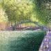 Painting Sous les ombres du canal by Dessapt Alan | Painting Impressionism Urban Oil Acrylic