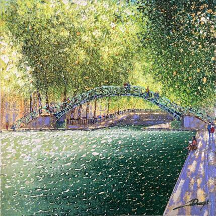 Painting Sous les ombres du canal by Dessapt Alan | Painting Impressionism Acrylic, Oil Pop icons, Urban