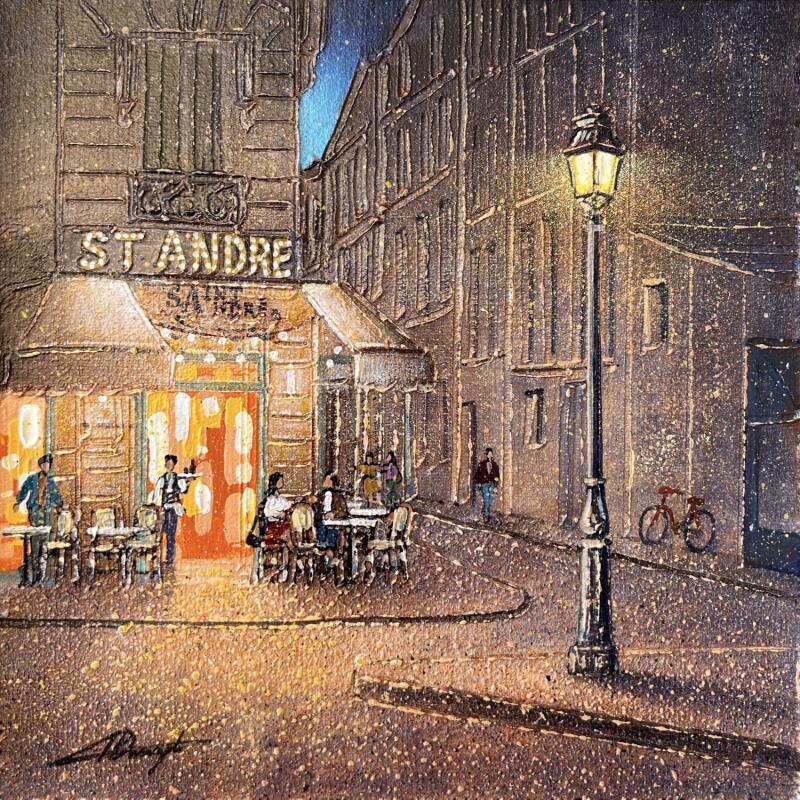 Painting Au Saint André by Dessapt Alan | Painting Impressionism Acrylic, Oil Pop icons, Urban