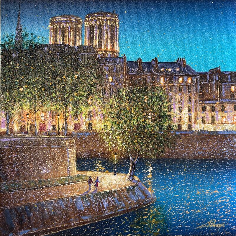 Painting Reflet de minuit  by Dessapt Alan | Painting Impressionism Acrylic, Oil Urban
