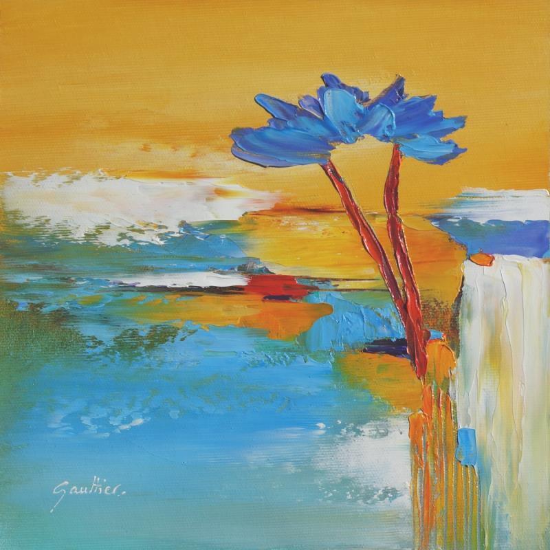 Painting Falaises by Gaultier Dominique | Painting Figurative Oil Nature