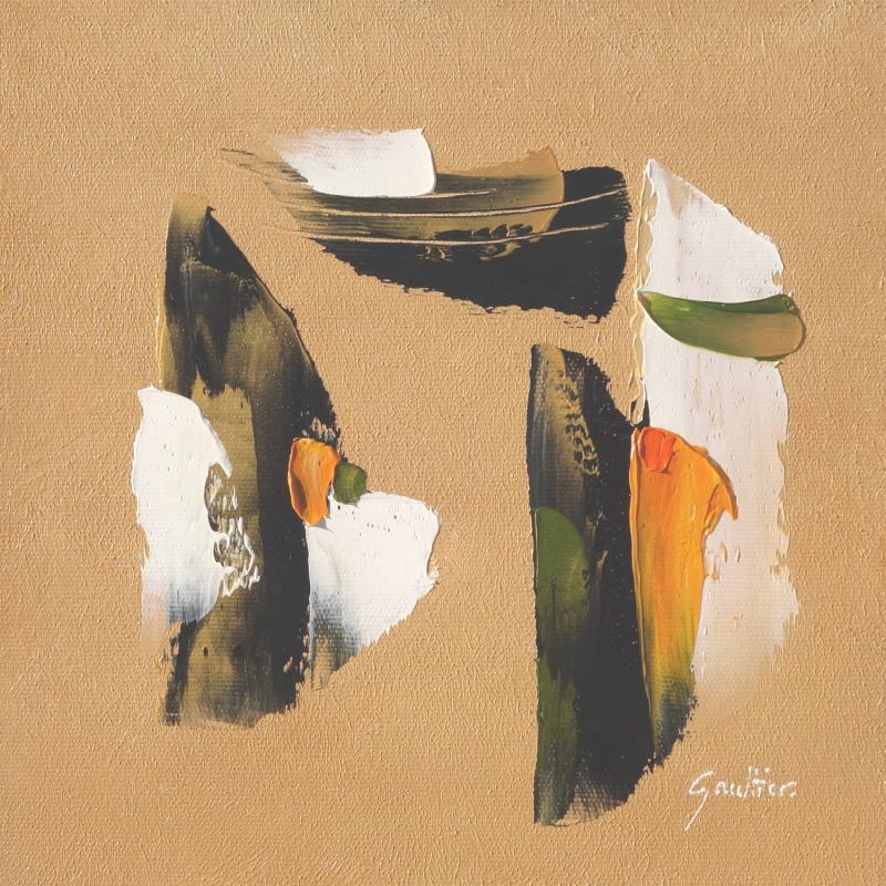 Painting Couleur café by Gaultier Dominique | Painting Abstract Oil Nature