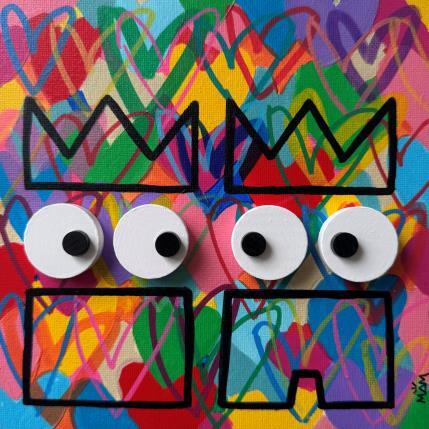 Painting LOVE LOVE by Mam | Painting Pop-art Acrylic Pop icons, Portrait, Society
