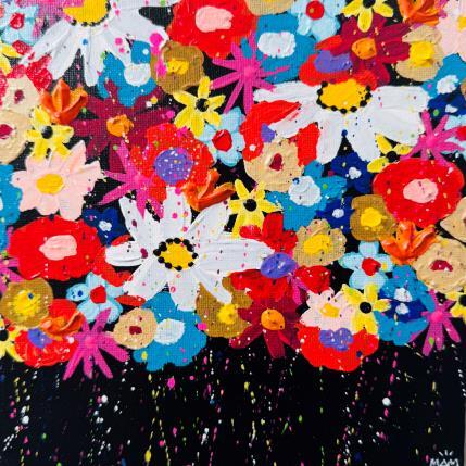 Gemälde MARGUERITES von Mam | Gemälde Pop-Art Acryl Natur, Pop-Ikonen, Stillleben