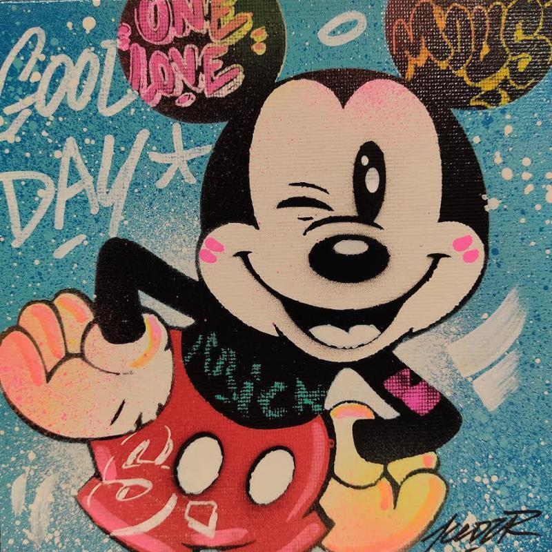 Peinture Mickey par Kedarone | Tableau Pop-art Icones Pop Graffiti Acrylique