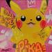 Peinture Pikachu par Kedarone | Tableau Pop-art Icones Pop Graffiti Acrylique