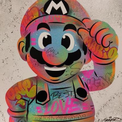 Peinture Mario par Kedarone | Tableau Pop-art Acrylique, Graffiti Icones Pop