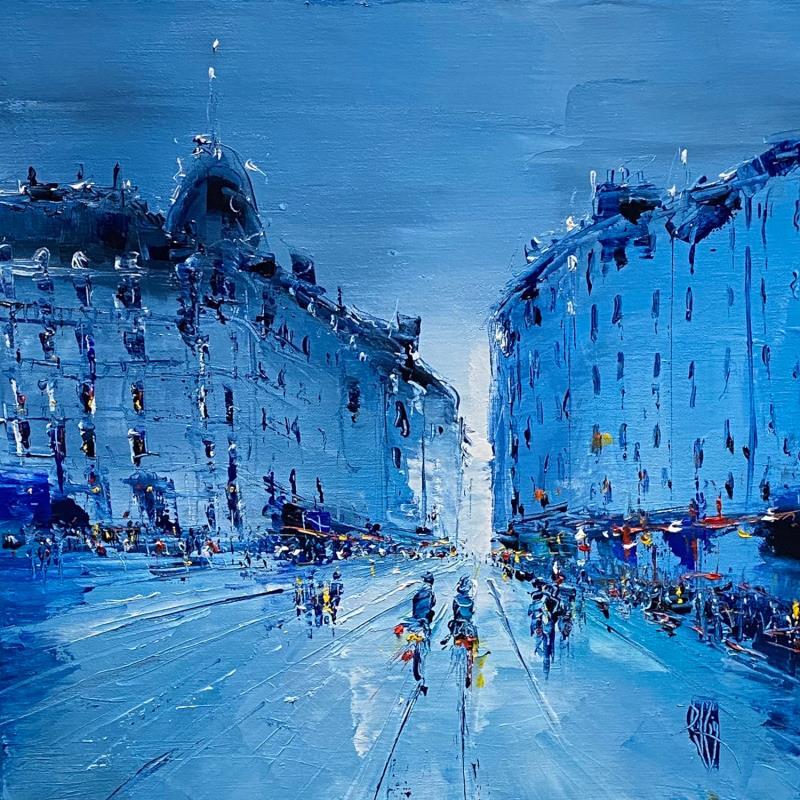 Painting Passage en ville by Raffin Christian | Painting Figurative Oil Urban