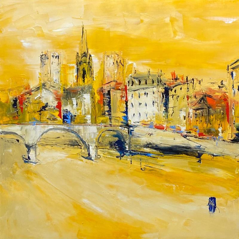 Painting La Ville by Raffin Christian | Painting Figurative Oil Urban