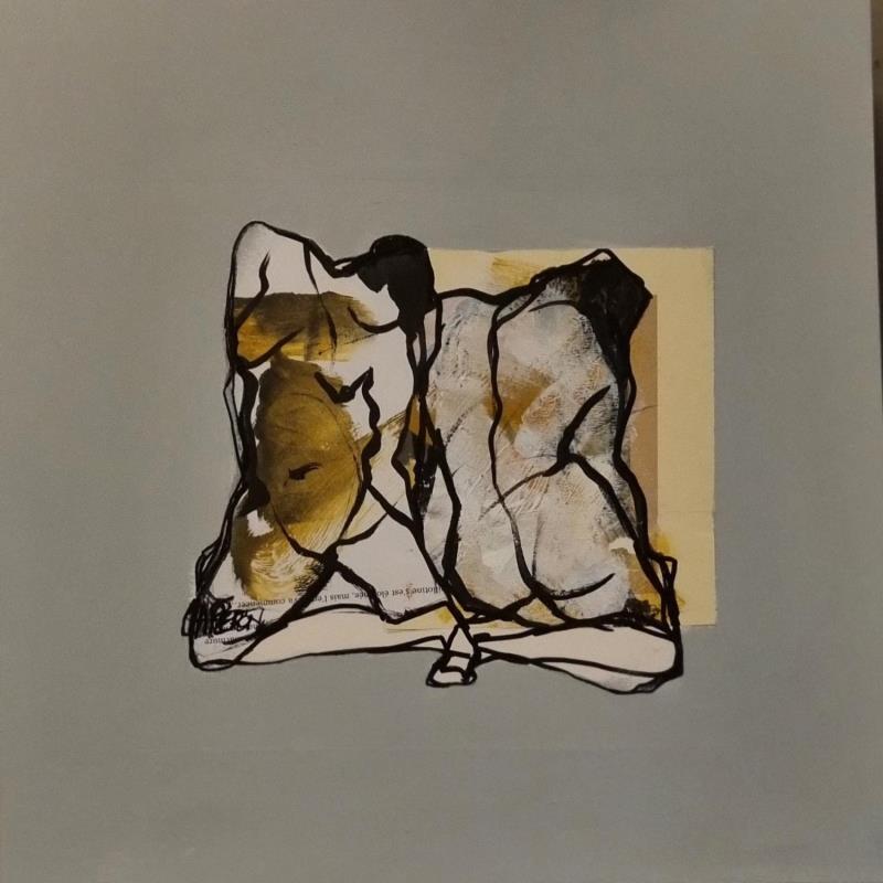 Painting Soleil 13 by Chaperon Martine | Painting Figurative Acrylic Nude