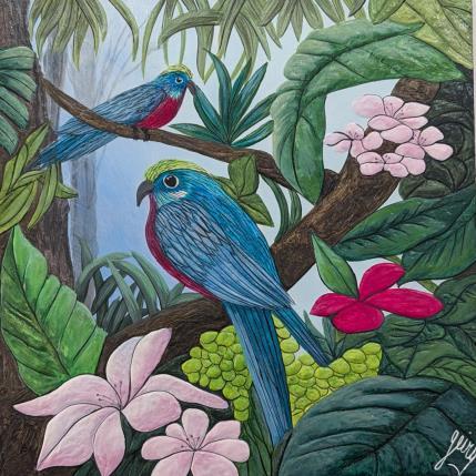 Painting Tropical by Geiry | Painting Subject matter Resin Animals, Landscapes
