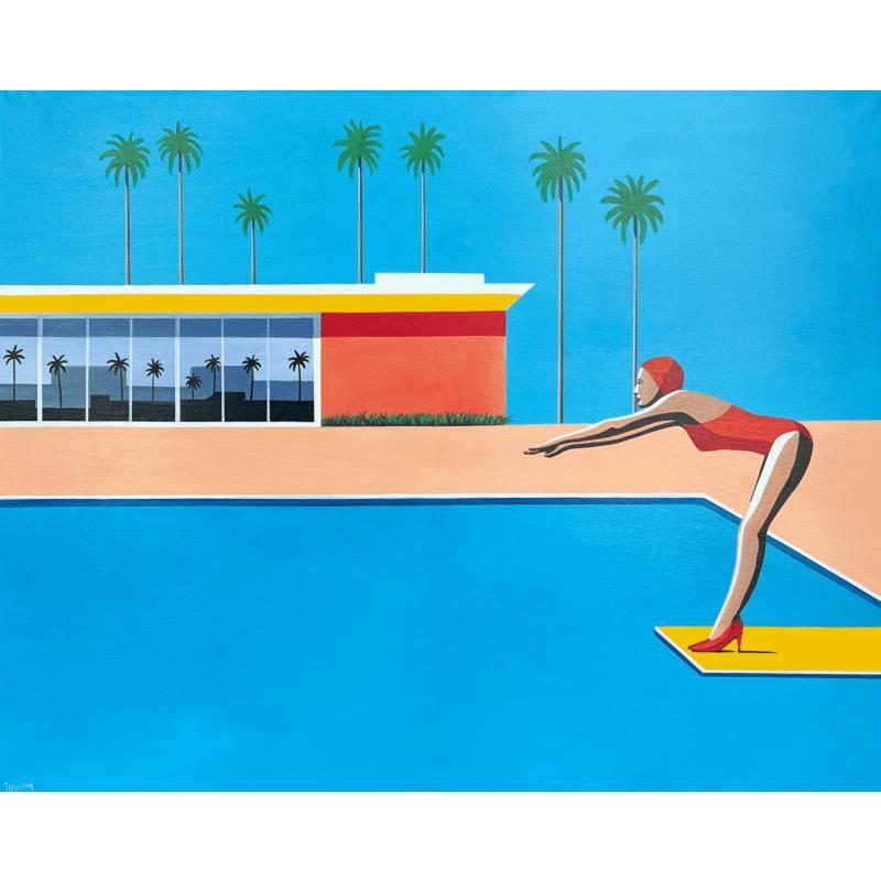 Painting Red heels by Trevisan Carlo | Painting Pop-art Oil Architecture