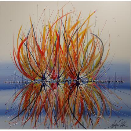 Painting L'amour est en meret en couleur by Fonteyne David | Painting Figurative Acrylic, Oil Landscapes, Marine