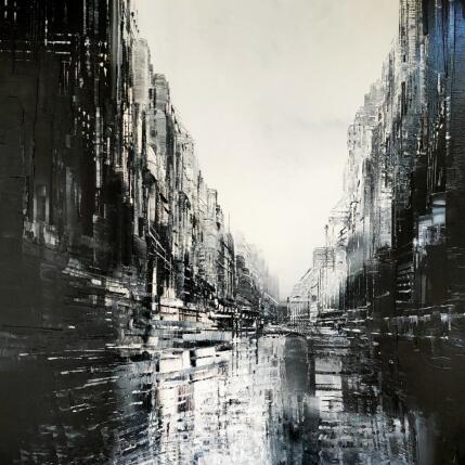 Painting Deep black by Levesque Emmanuelle | Painting  Oil