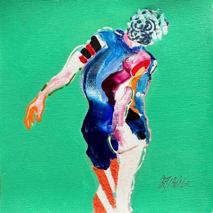 Painting Le Balancement by Cressanne | Painting Figurative Acrylic, Ink, Sand Nude