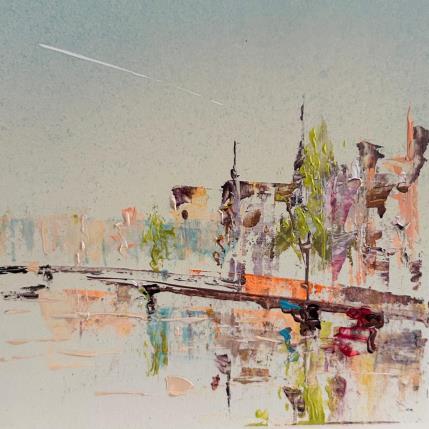 Painting the water's kiss by Rodrigues Bené | Painting Figurative Acrylic Urban