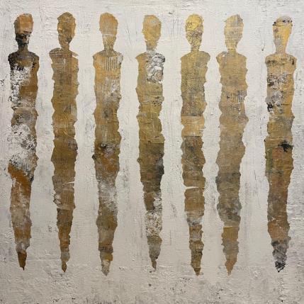 Painting Univers  by Rocco Sophie | Painting Raw art Acrylic, Gluing, Sand