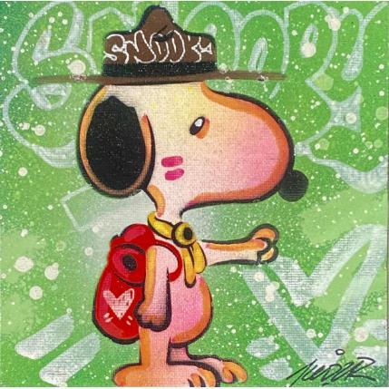 Painting Snoopy Boy-Scout by Kedarone | Painting Pop-art Acrylic, Graffiti Pop icons