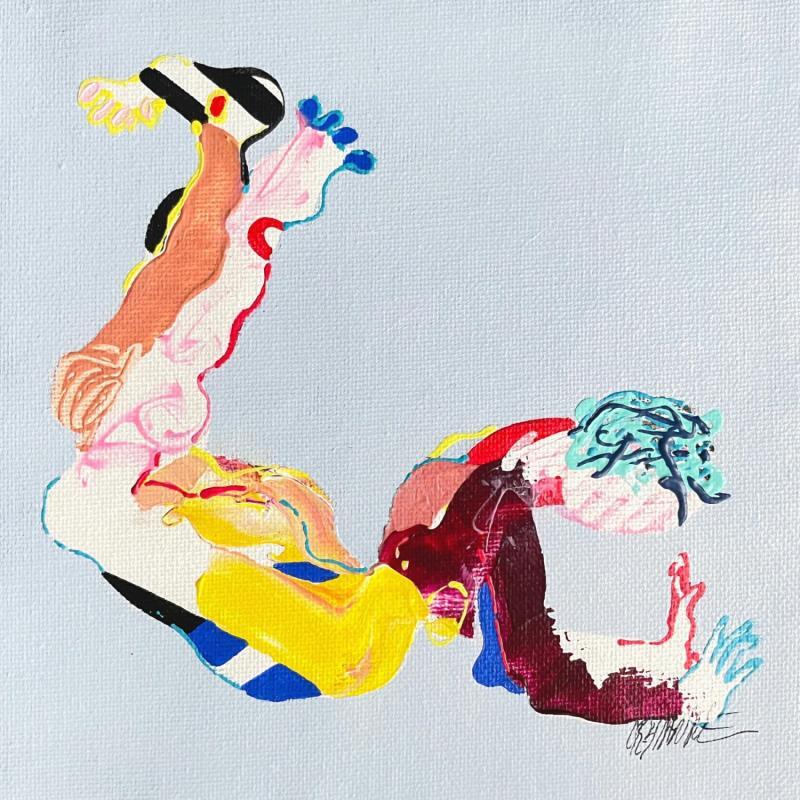 Painting The swing  by Cressanne | Painting Figurative Acrylic, Ink Nude, Pop icons