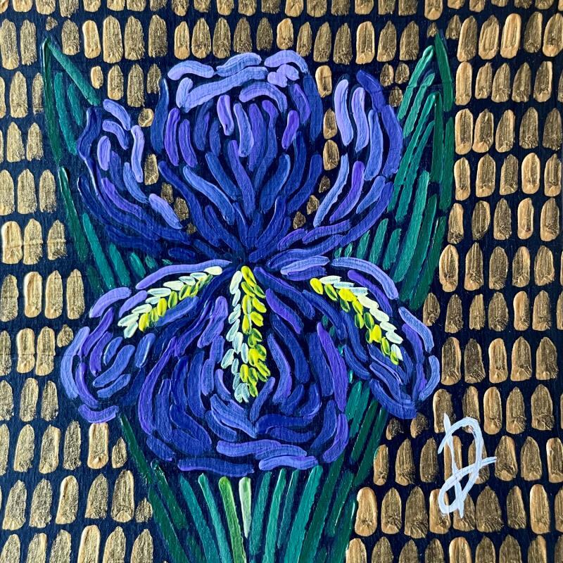 Painting Iris  by Dmitrieva Daria | Painting Impressionism Nature Acrylic