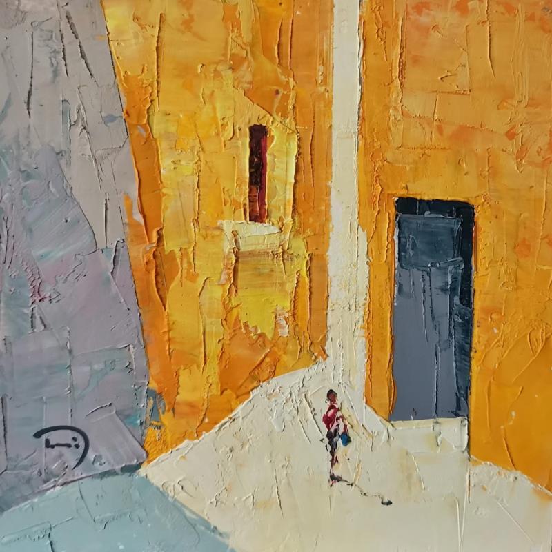 Painting Le sac rouge by Tomàs | Painting Abstract Oil Life style, Society, Urban