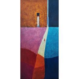 Painting Veïns by Tomàs | Painting Abstract Oil Life style, Urban