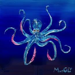 Painting Multifonctius by Moogly | Painting Raw art Acrylic, Pigments, Resin Animals