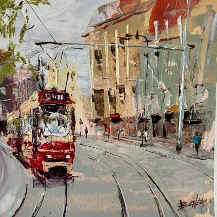 Painting echoes on the rails by Rodrigues Bené | Painting Figurative Acrylic Pop icons, Urban