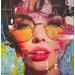Painting Kiss Kiss by Novarino Fabien | Painting Pop-art Pop icons