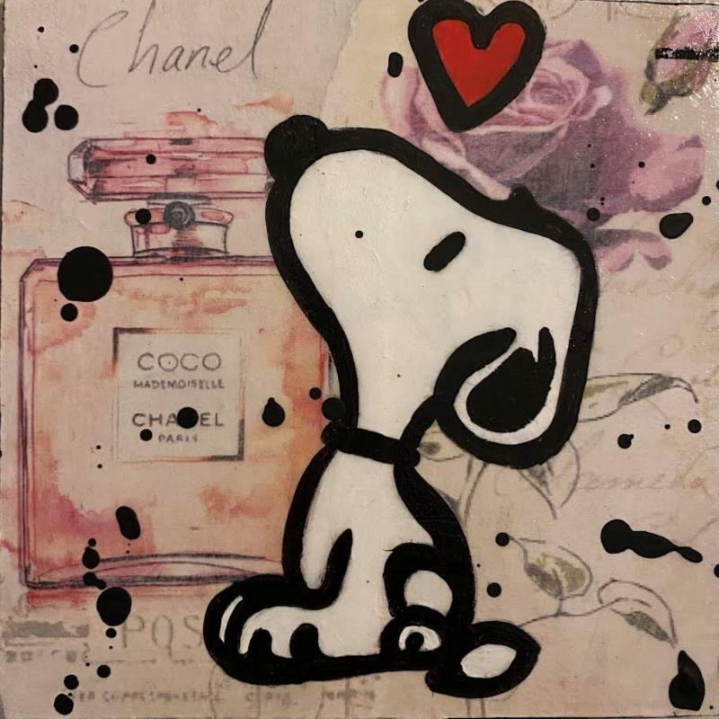 Painting F1  Coco Mademoiselle by Marie G.  | Painting Pop-art Acrylic, Gluing, Wood Pop icons