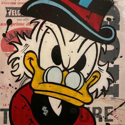 Peinture F2  Grincheux par Marie G.  | Tableau Pop-art Acrylique, Bois, Collage Icones Pop