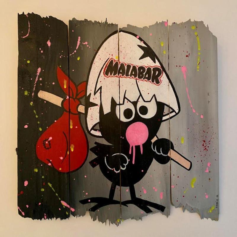 Painting F4  z'adore les Malabar by Marie G.  | Painting Pop-art Acrylic, Wood Pop icons