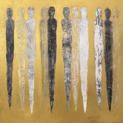 Painting l'ombre de la sera by Rocco Sophie | Painting Raw art Acrylic, Gluing, Sand