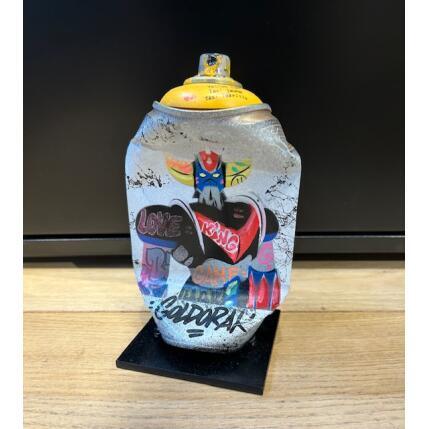 Sculpture Goldo par Kedarone | Sculpture Pop-art Acrylique, Graffiti Icones Pop